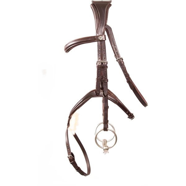 Henry James Sheepskin Grackle Bridle HJ-BR-08 - Brown